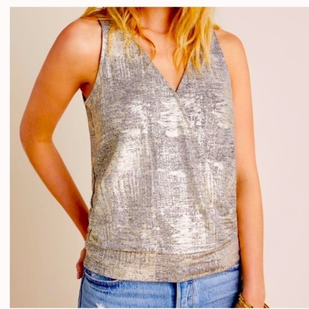 NWT Anthropologie Sabrina Summer Shimmer blouse